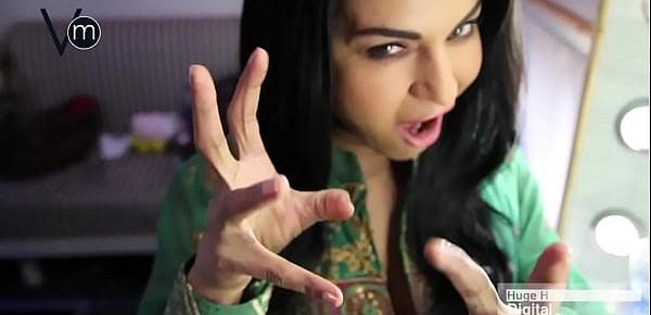 Veena Malik in Vanity Van